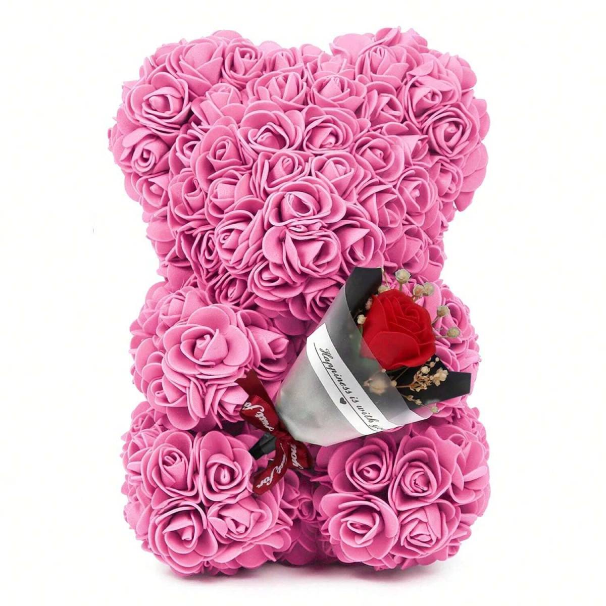 Weinloves 9.8 Inch Love Heart Rose Bear