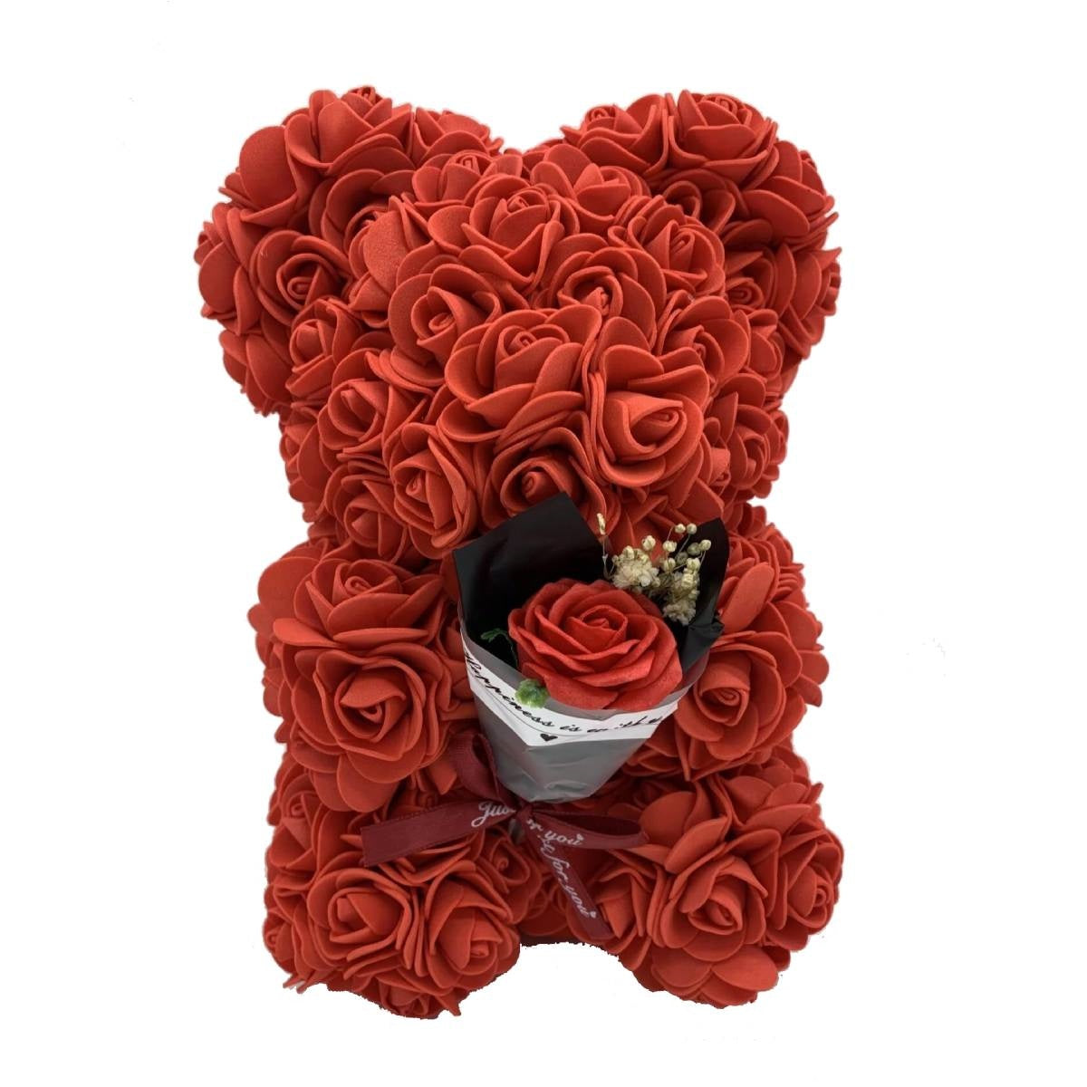 Weinloves 9.8 Inch Love Heart Rose Bear